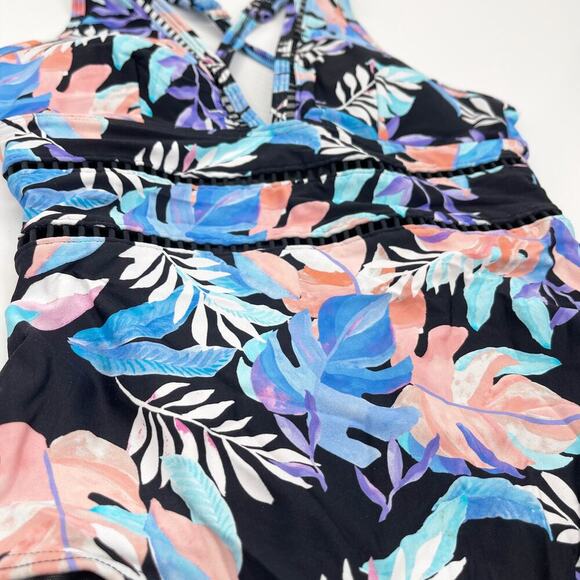 Sea Level Australia Botanica Spliced One Piece Floral Swimsuit Size US 4 NEW - Picture 4 of 7